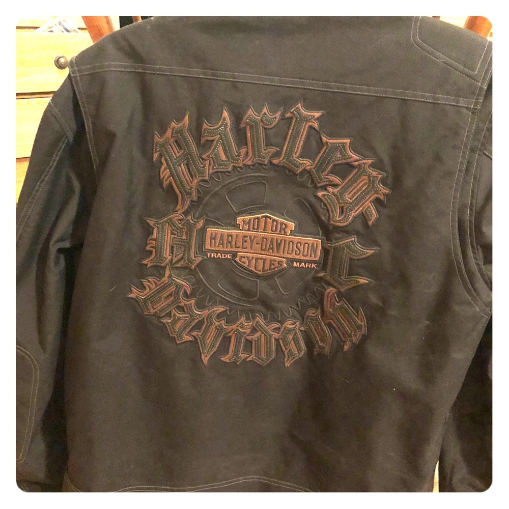 Nylon harley jacket
